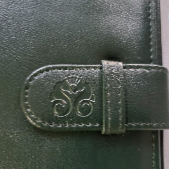 Crystal Cruise Lines Dark Green Faux Leather Passport Travel Wallet / Organizer - Picture 3 of 9